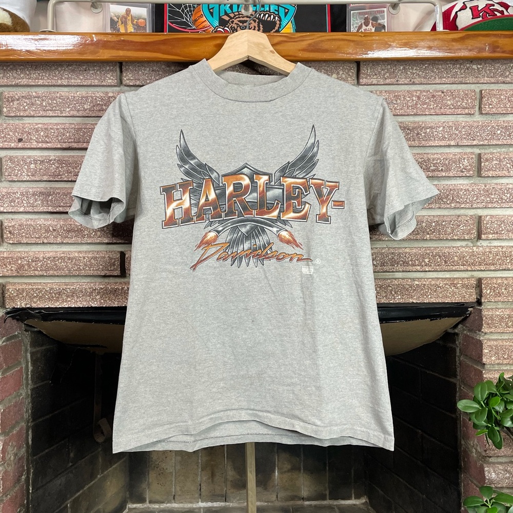 Vintage 90s Double Sided Harley Davidson Ontario Tee Fits XS - S